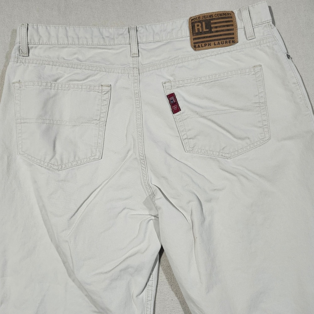 Polo Jeans Co Ralph Lauren Womens‎ Saturday Jeans Cream Straight Leg 14 x 29